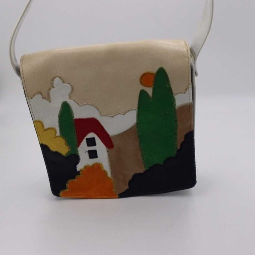 Vintage Japan Art to Wear Landscape Embroidered P… - image 3