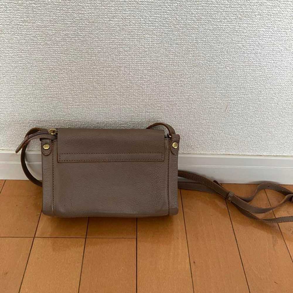 IL BISONTE Leather Handbag Gray - image 2