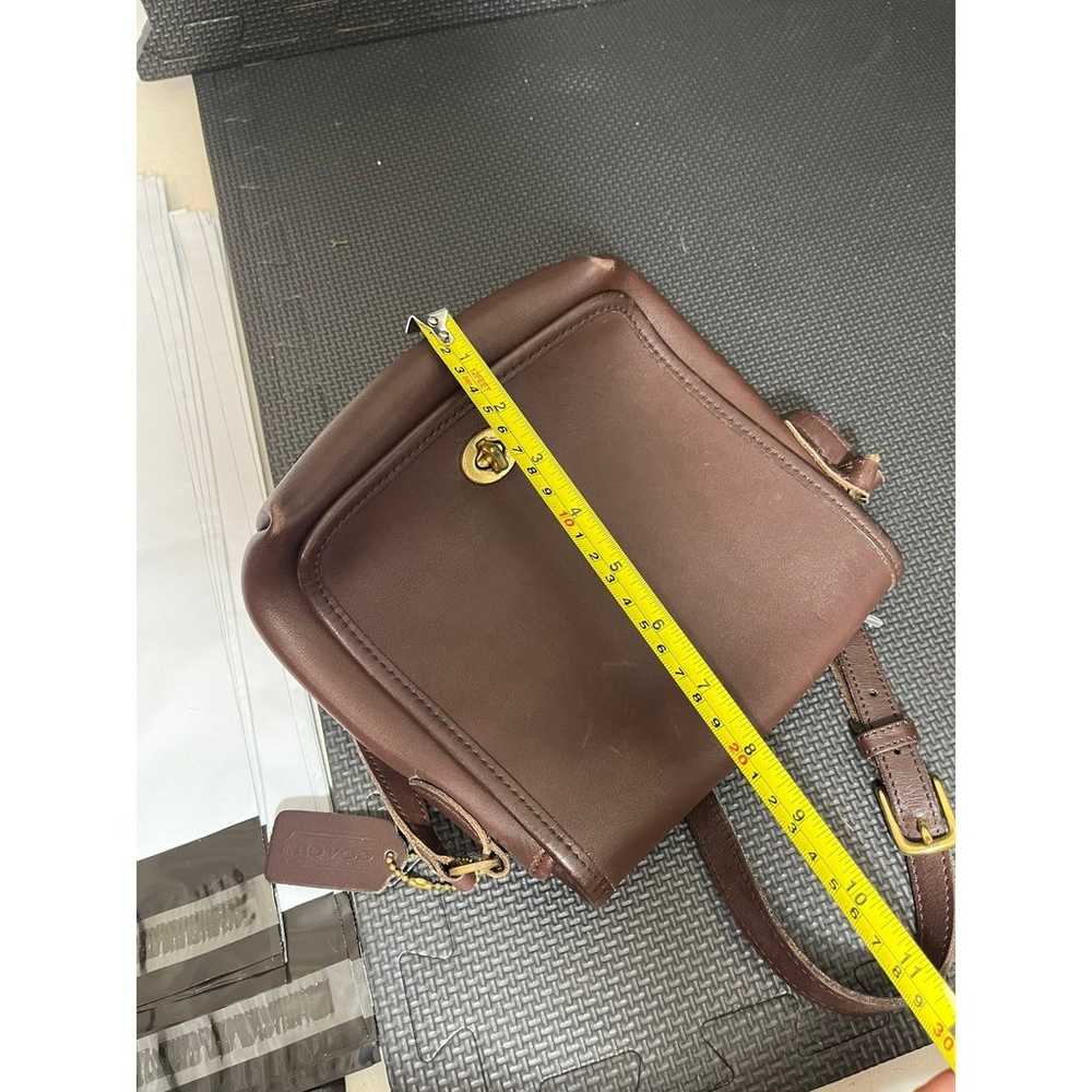 Coach vintage brown leather companion legacy mess… - image 11