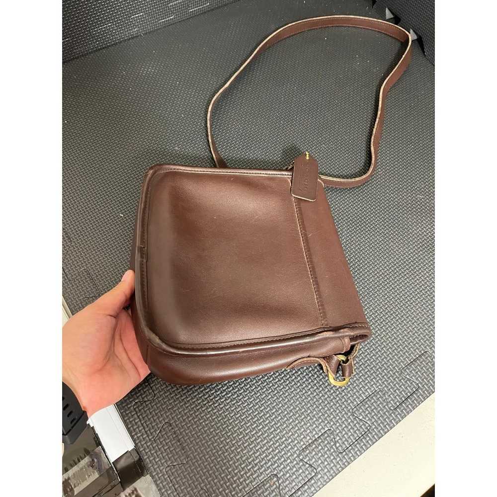 Coach vintage brown leather companion legacy mess… - image 4