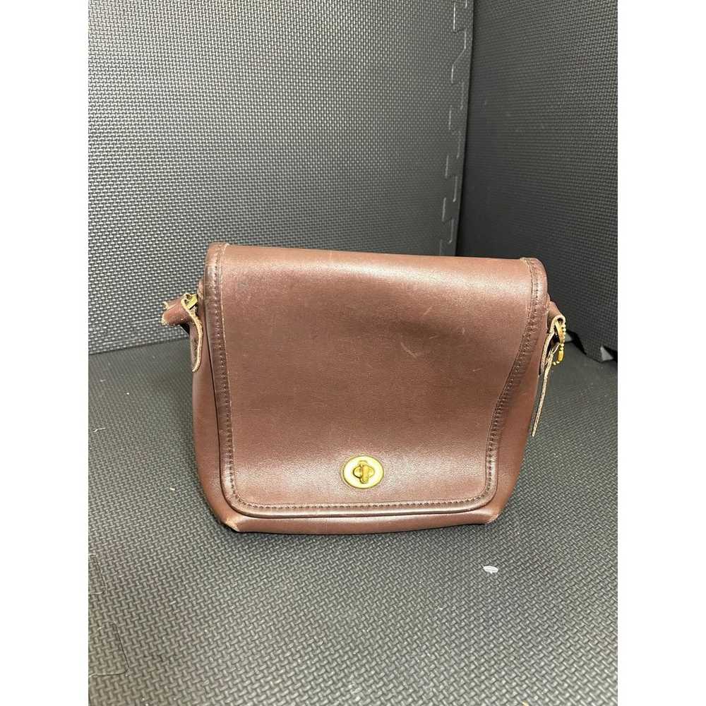 Coach vintage brown leather companion legacy mess… - image 9