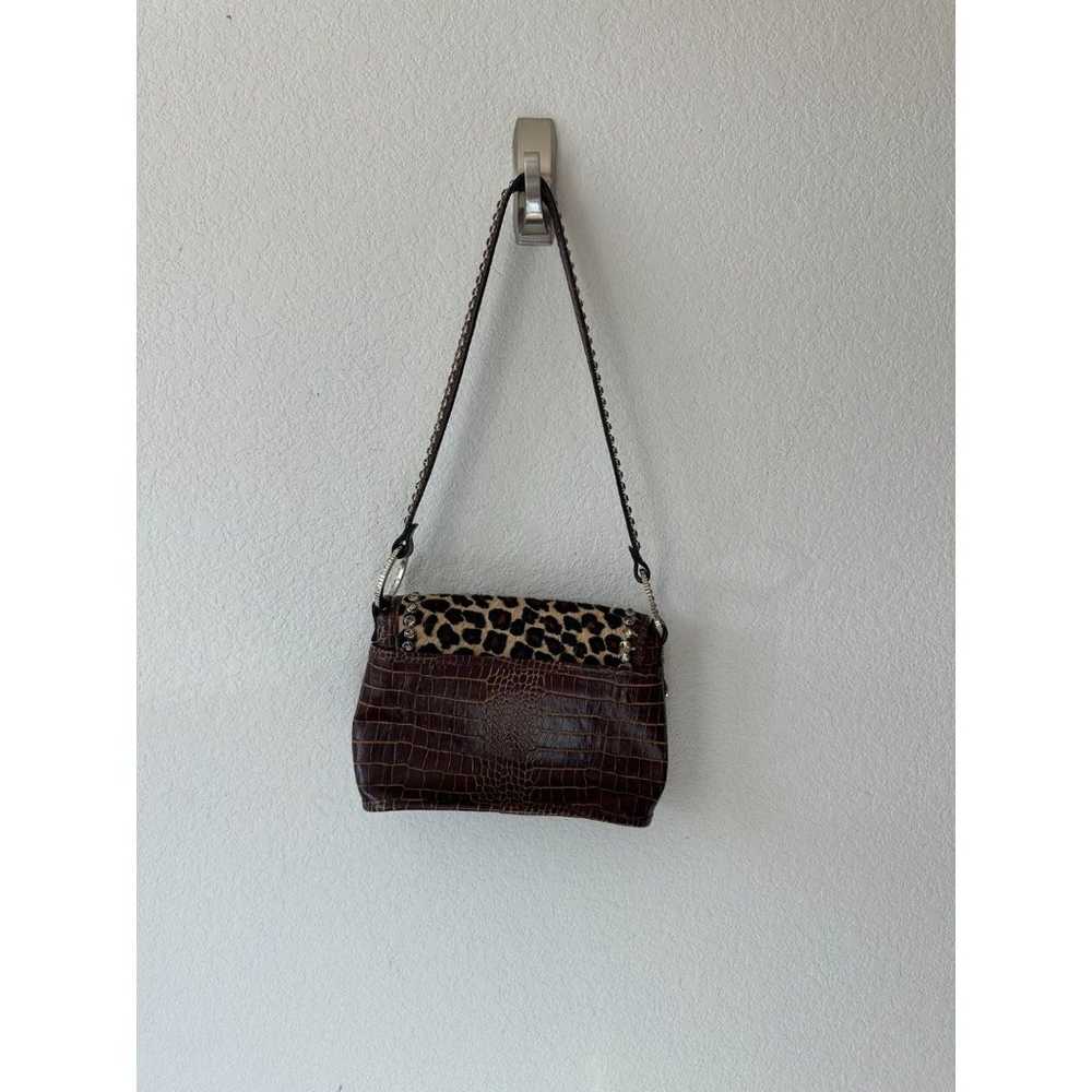 Raviani Studded Brown Chetah Print Crossbody Purse - image 3