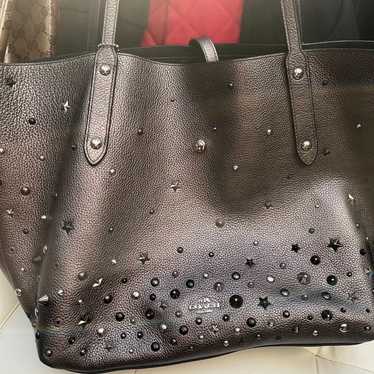 Coach F17567 Signature Studded Dark Gray Tote Bag NWT Retail $298 hotsell