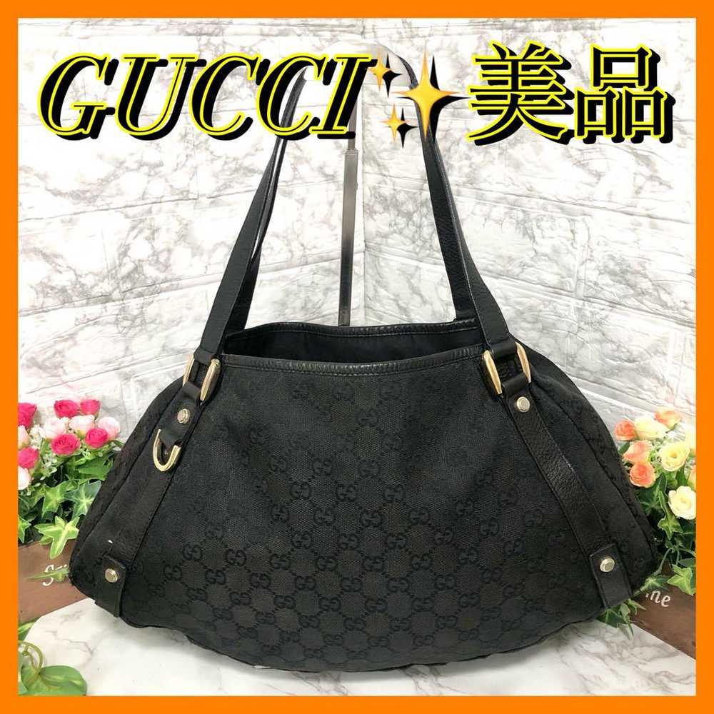 Beautiful item ✨ Gucci GG pattern canvas × leathe… - image 1