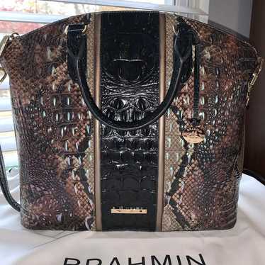 Brahmin Large Duxbury Diamondback Luminary Emboss… - image 1