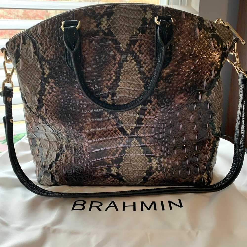 Brahmin Large Duxbury Diamondback Luminary Emboss… - image 2