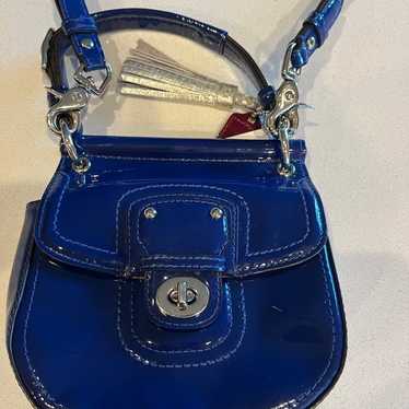 Coach Mini Willis - cobalt blue patent leather - … - image 1