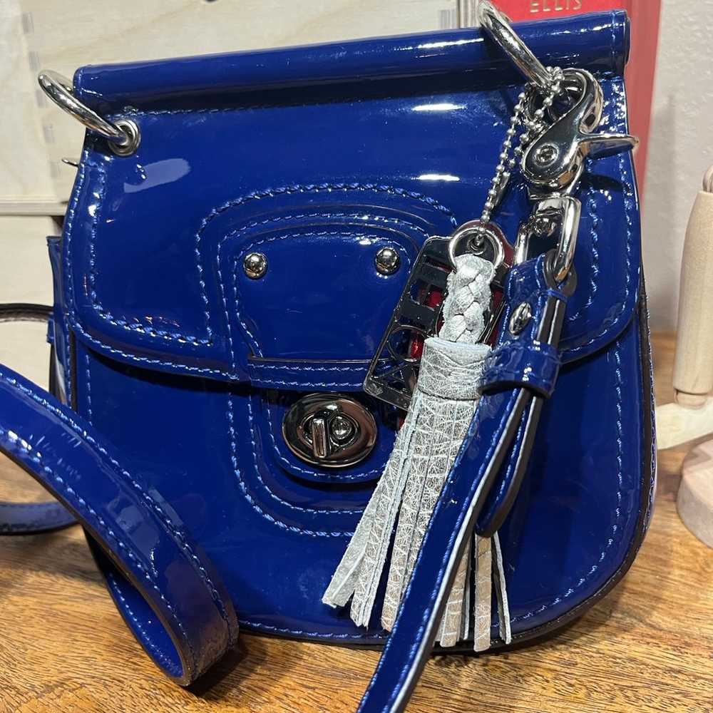 Coach Mini Willis - cobalt blue patent leather - … - image 5