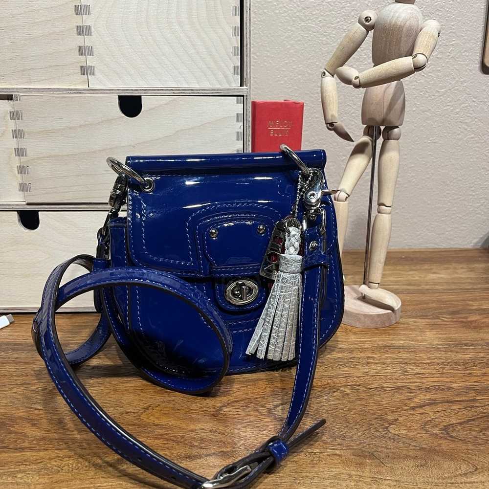 Coach Mini Willis - cobalt blue patent leather - … - image 6