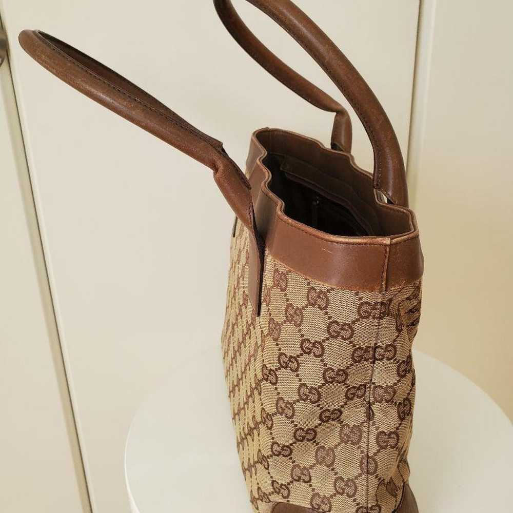 Old Gucci Tote Bag GG Pattern A4 Size Compatible … - image 7