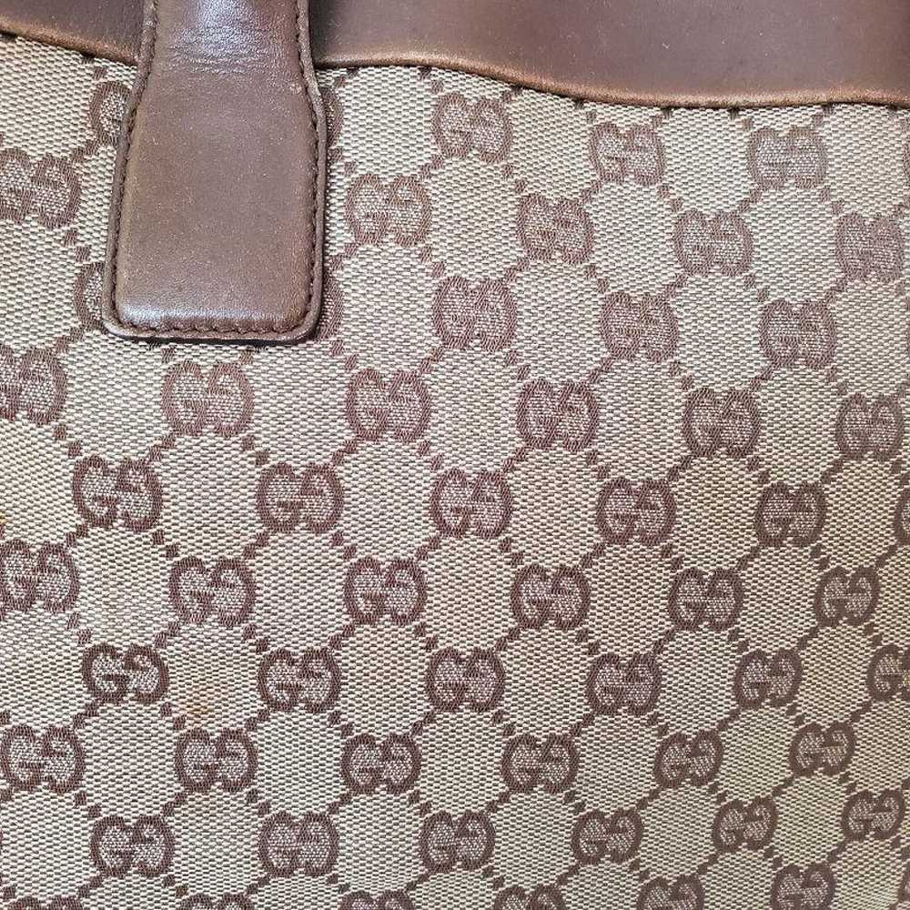 Old Gucci Tote Bag GG Pattern A4 Size Compatible … - image 9