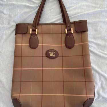 Burberry Tote Bag Nova Check Shadow Check