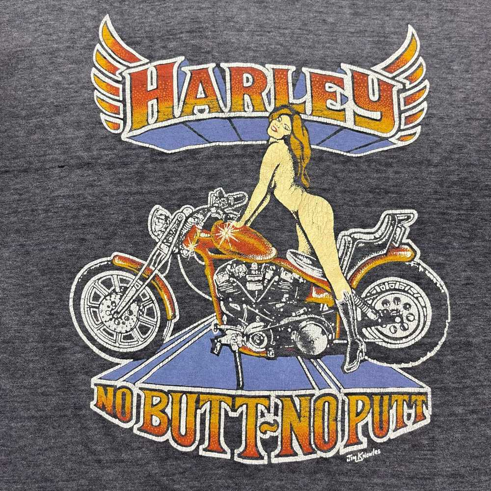 Harley Davidson Rare 80's Harley No Butt No Putt … - image 3