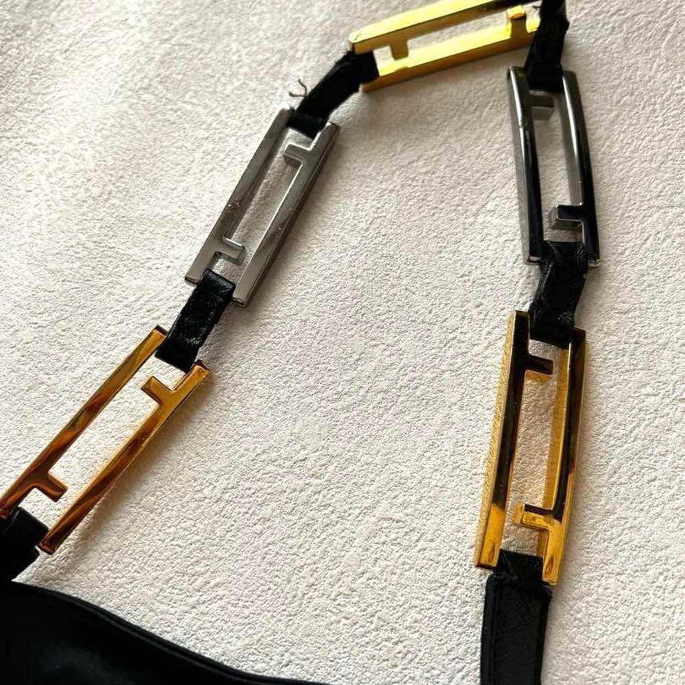 Rare ✨ FENDI Shoulder Bag with FF Hardware, Cotto… - image 3