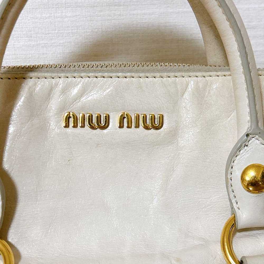 MIU MIU 2way Mini Boston Handbag with Ribbon Logo… - image 2