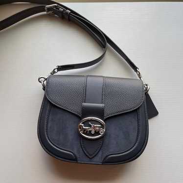 COACH Georgie Saddle bag Midnight Blue