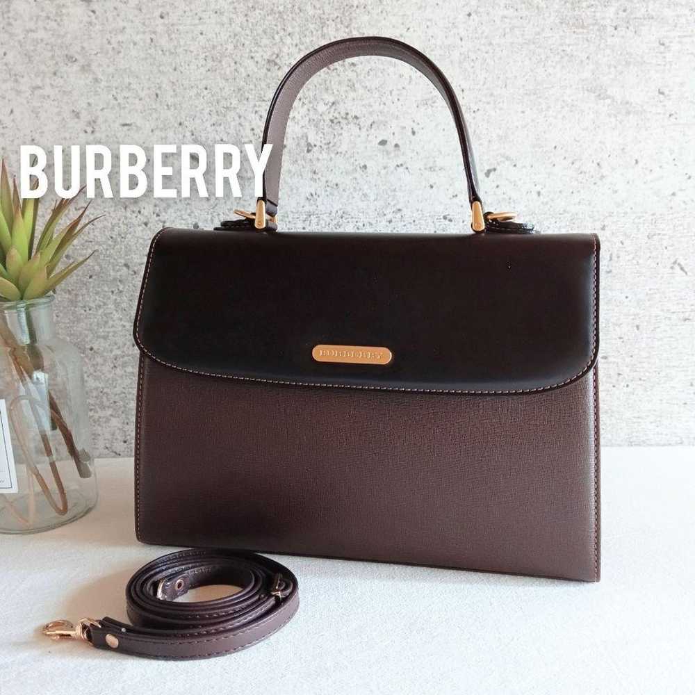 Excellent condition Burberry 2-way leather bag, b… - image 1