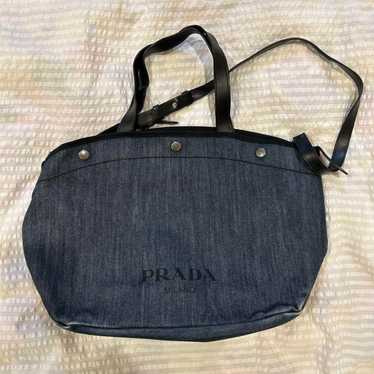 Prada Denim + City Calf Bag Denim 2WAY