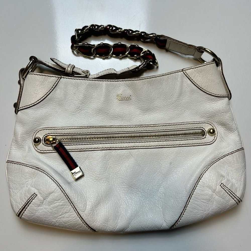 Gucci Capri Ranch Kid Leather Shoulder Bag - image 2