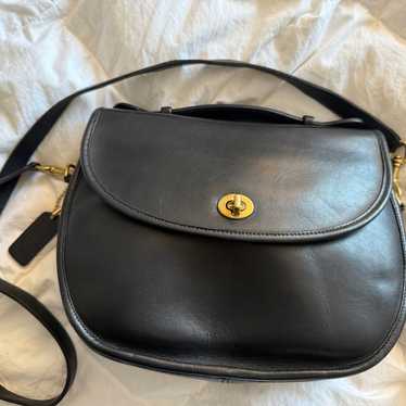 Black Vintage Coach Large Plaza Bag (Style Number… - image 1