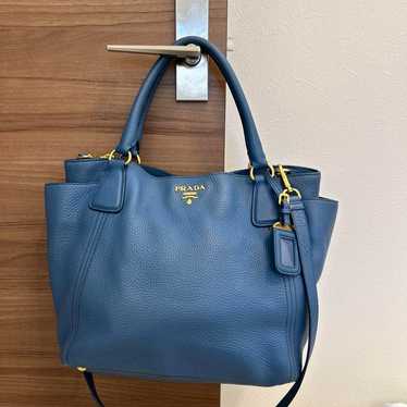 PRADA Tote Bag Leather Genuine Leather