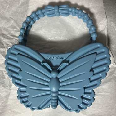 forBitches Butterfly Shaped Butterfly Handbag Blue - image 1