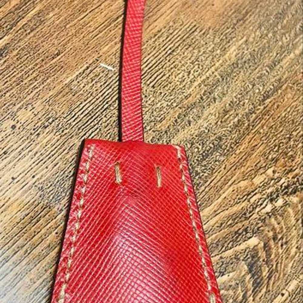 PRADA⭐️ Genuine Leather Shoulder Bag Square - Red - image 12