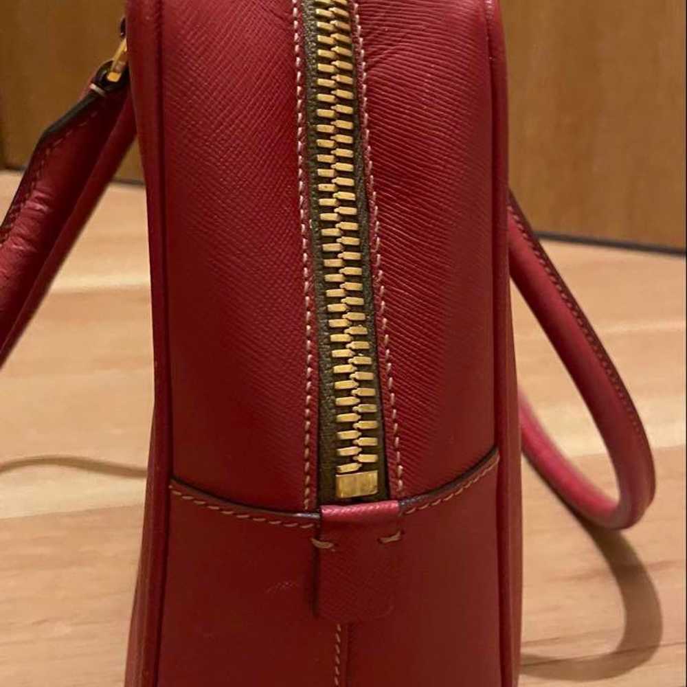 PRADA⭐️ Genuine Leather Shoulder Bag Square - Red - image 7