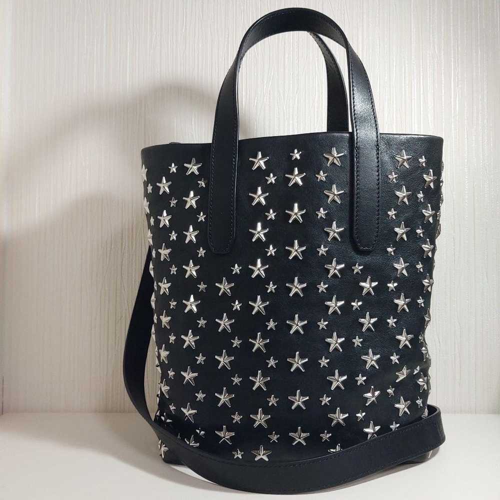 Jimmy Choo Sofia N/S Star Studs 2way Bag Leather … - image 2