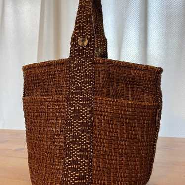 HERMES Hermes Tamour PM Bucket Bag Brown Cellulose - image 1