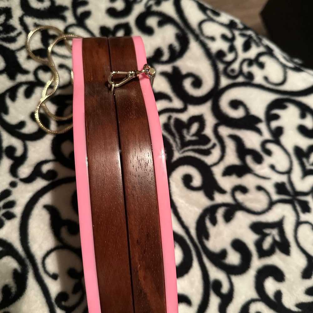 Rare 2017 Kate Spade wooden purse - image 2