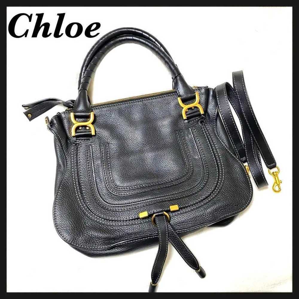 Chloe Marcy Black Handbag 2Way Bag【Excellent Cond… - image 1