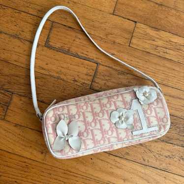 CHRISTIAN DIOR Monogram Girly Pochette Pink