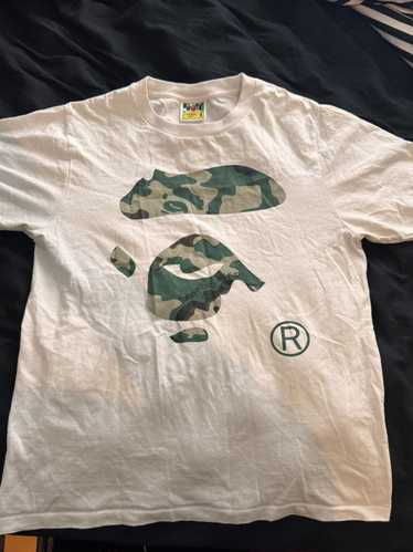 Bape BAPE Woodland Camo Ape Face Tee