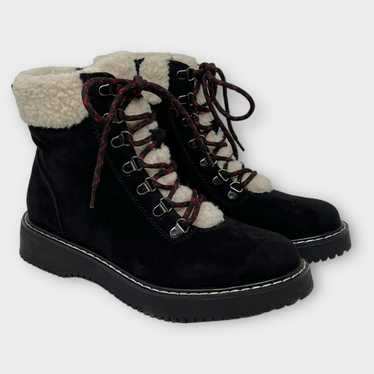 Madden Girl Kilian Faux Suede Faux Shearling Hiker