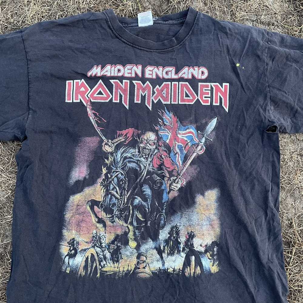 Band Tees × Iron Maiden × Vintage Vintage Y2K Thr… - image 4