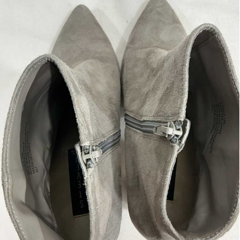 Womans Steven By Steve Madden Liddia Gray Suede A… - image 6