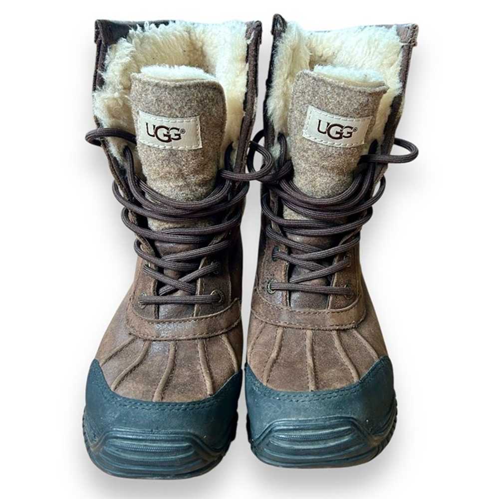 Ugg Adirondack Brown Leather Waterproof Boots - image 1