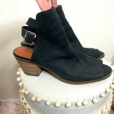 Lucky brand open toe ankle booties 8.5