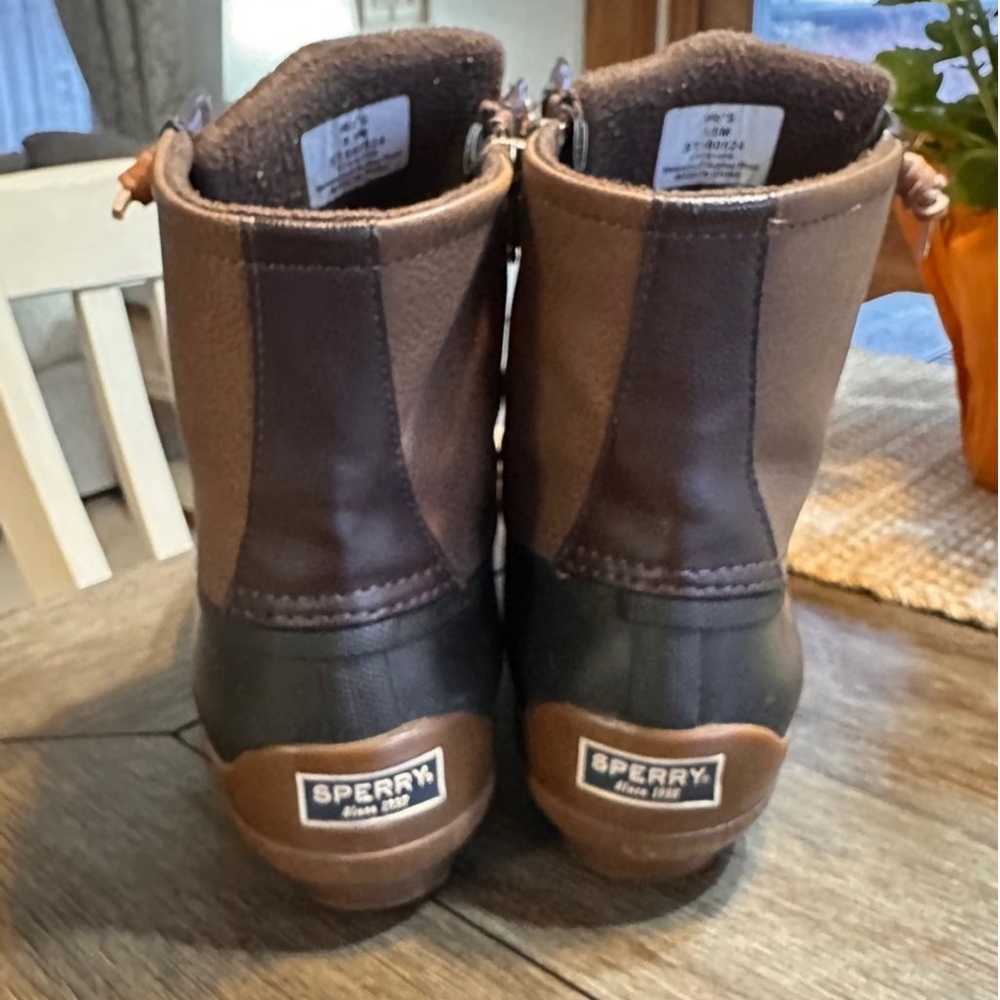 Women's Sperry Weatherproof Duck Boots Brown 9.5 M - image 4