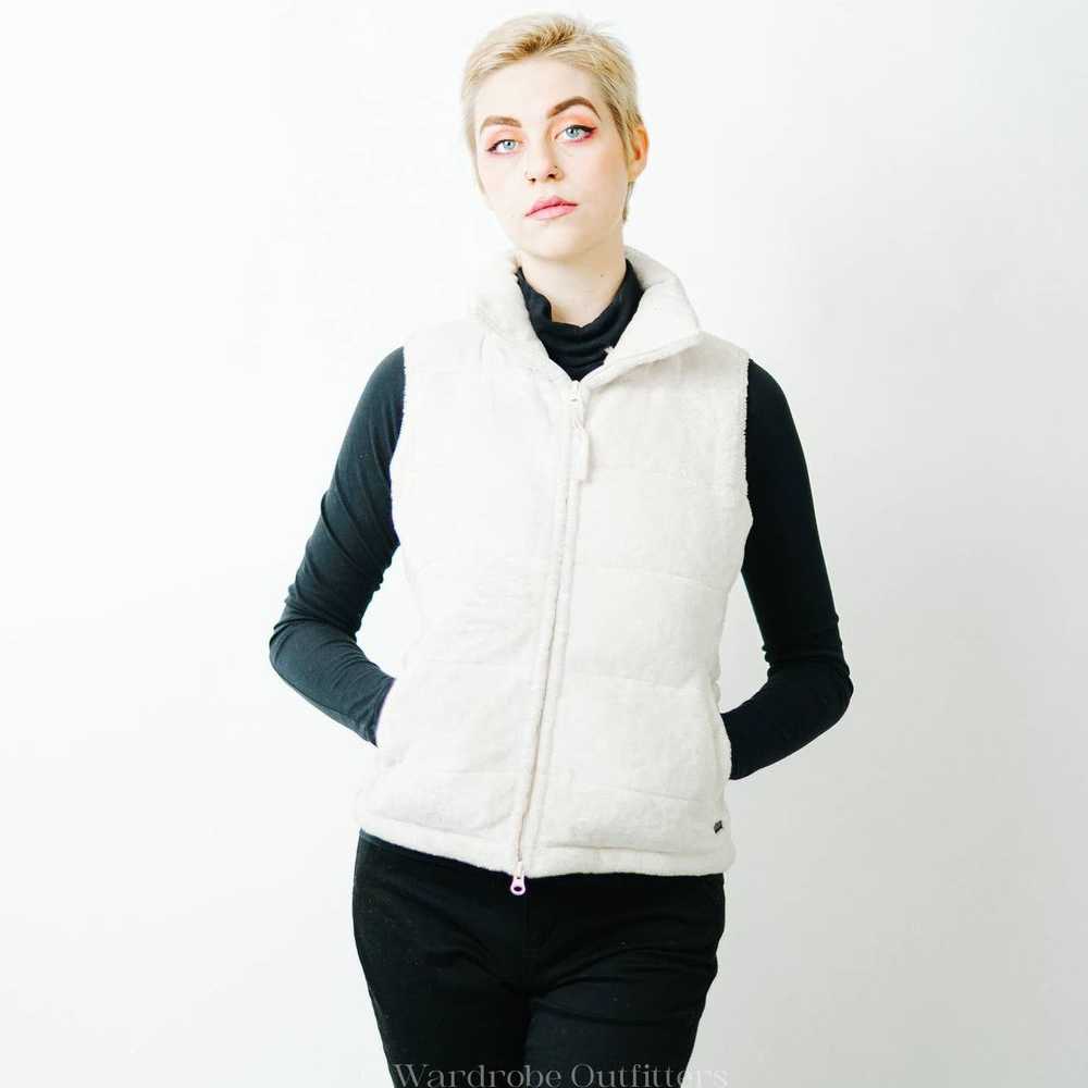 Athleta Athleta Fleece Quilted Goose Down Puffer … - image 1