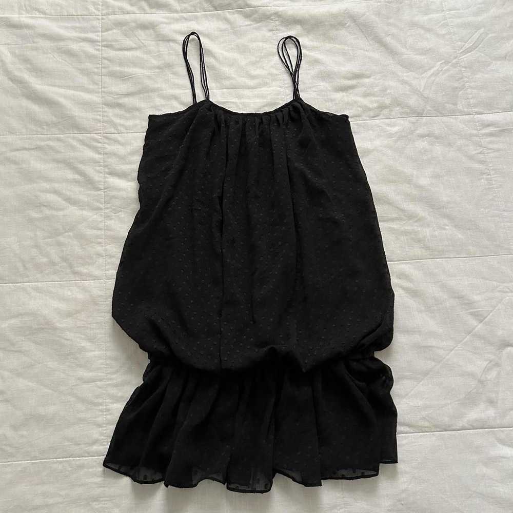 Moussy Moussy Black mini bubble hem dress spaghet… - image 1