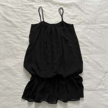 Moussy Moussy Black mini bubble hem dress spaghet… - image 1