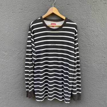 Supreme Faded Supreme Striped Longsleeve T-shirt - image 1