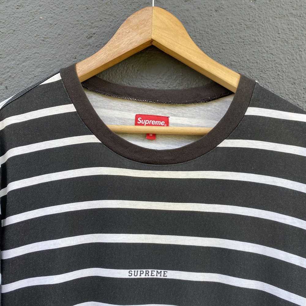 Supreme Faded Supreme Striped Longsleeve T-shirt - image 2