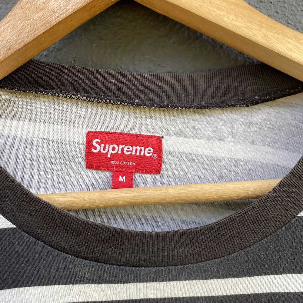 Supreme Faded Supreme Striped Longsleeve T-shirt - image 3