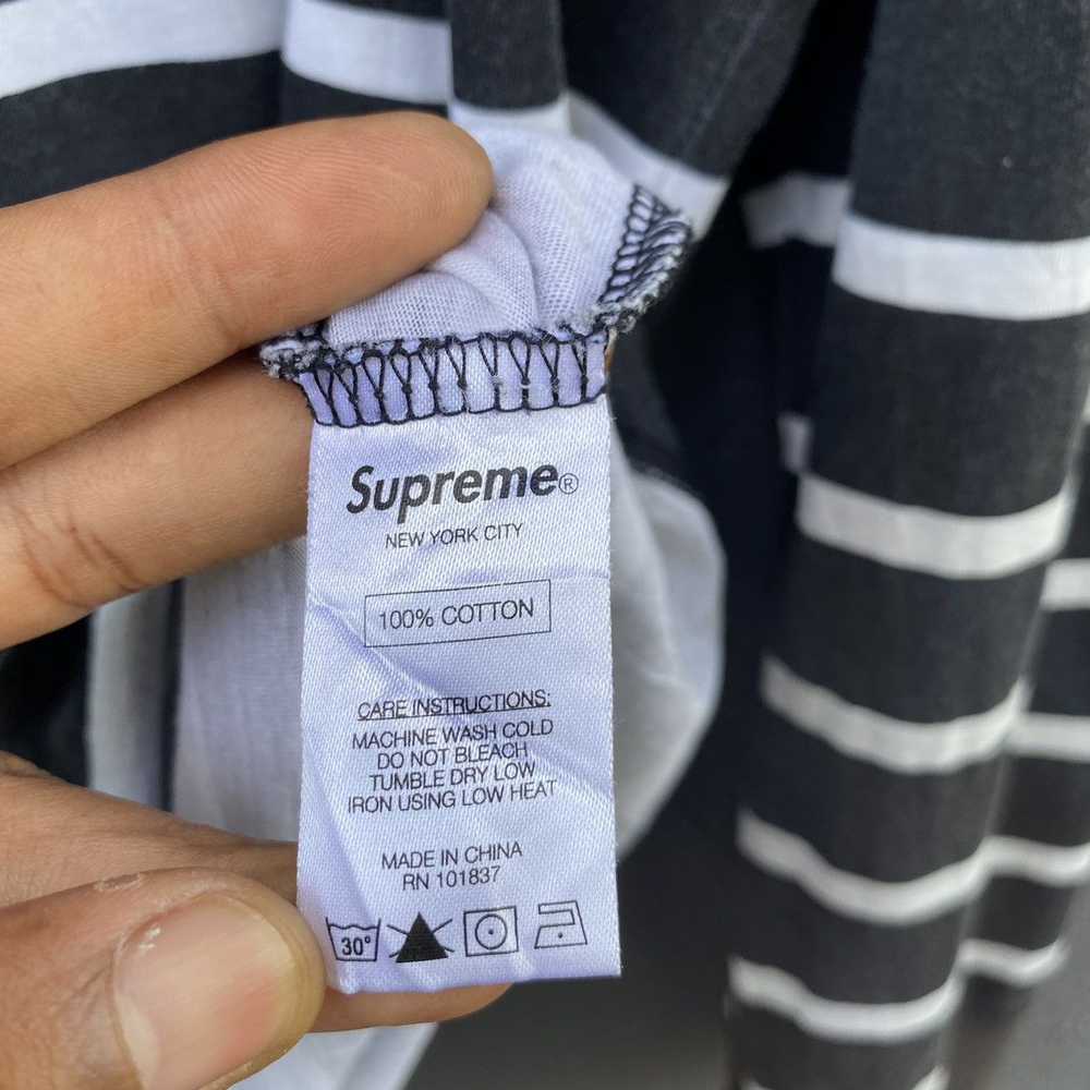 Supreme Faded Supreme Striped Longsleeve T-shirt - image 6