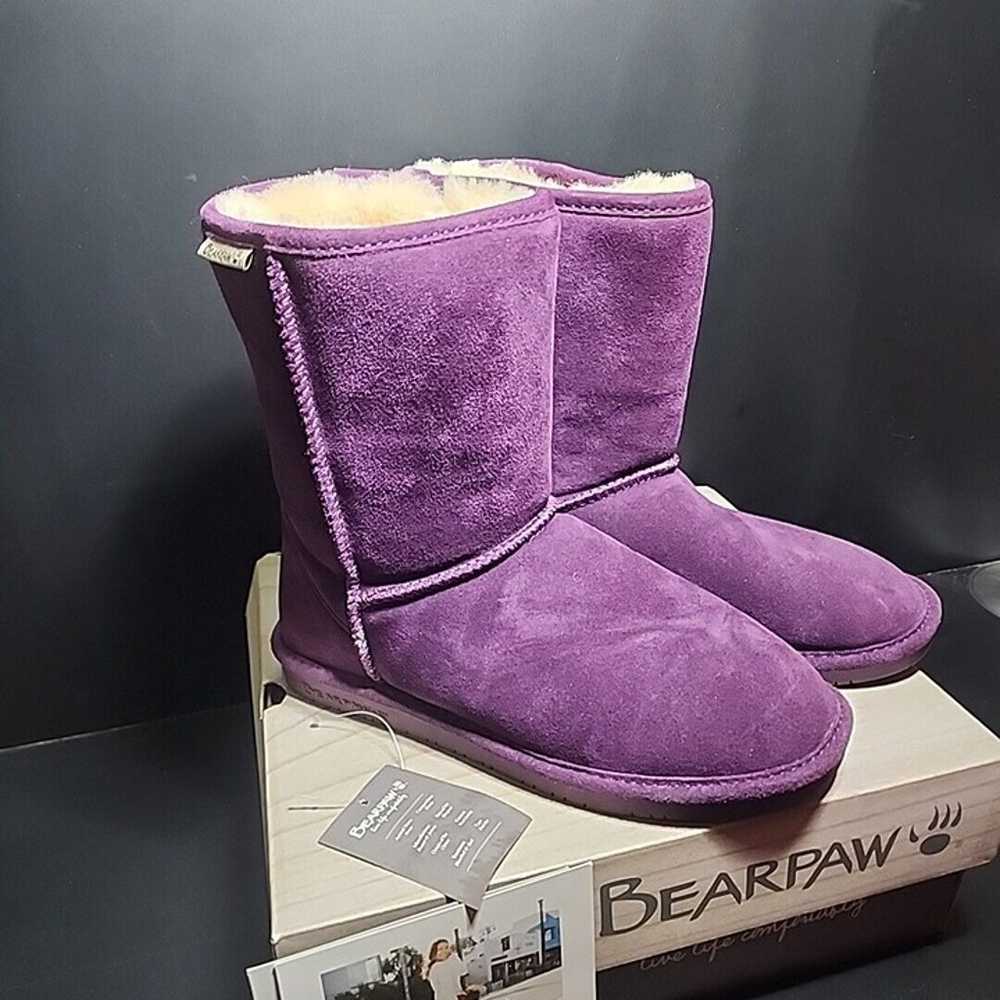 Bearpaw Emma Short Boots Size 10 Med Plum/Purple - image 2