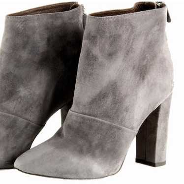 J.Crew Adele Grey Suede Ankle Heel Boots