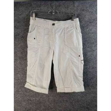 Vintage Chico's Cargo Capri Clamdigger Pants Shor… - image 1